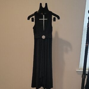 Michael Kors Elegant Black Sleeveless Dress
